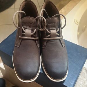 Cole Haan Brown Leather Men’s Chukka Boots